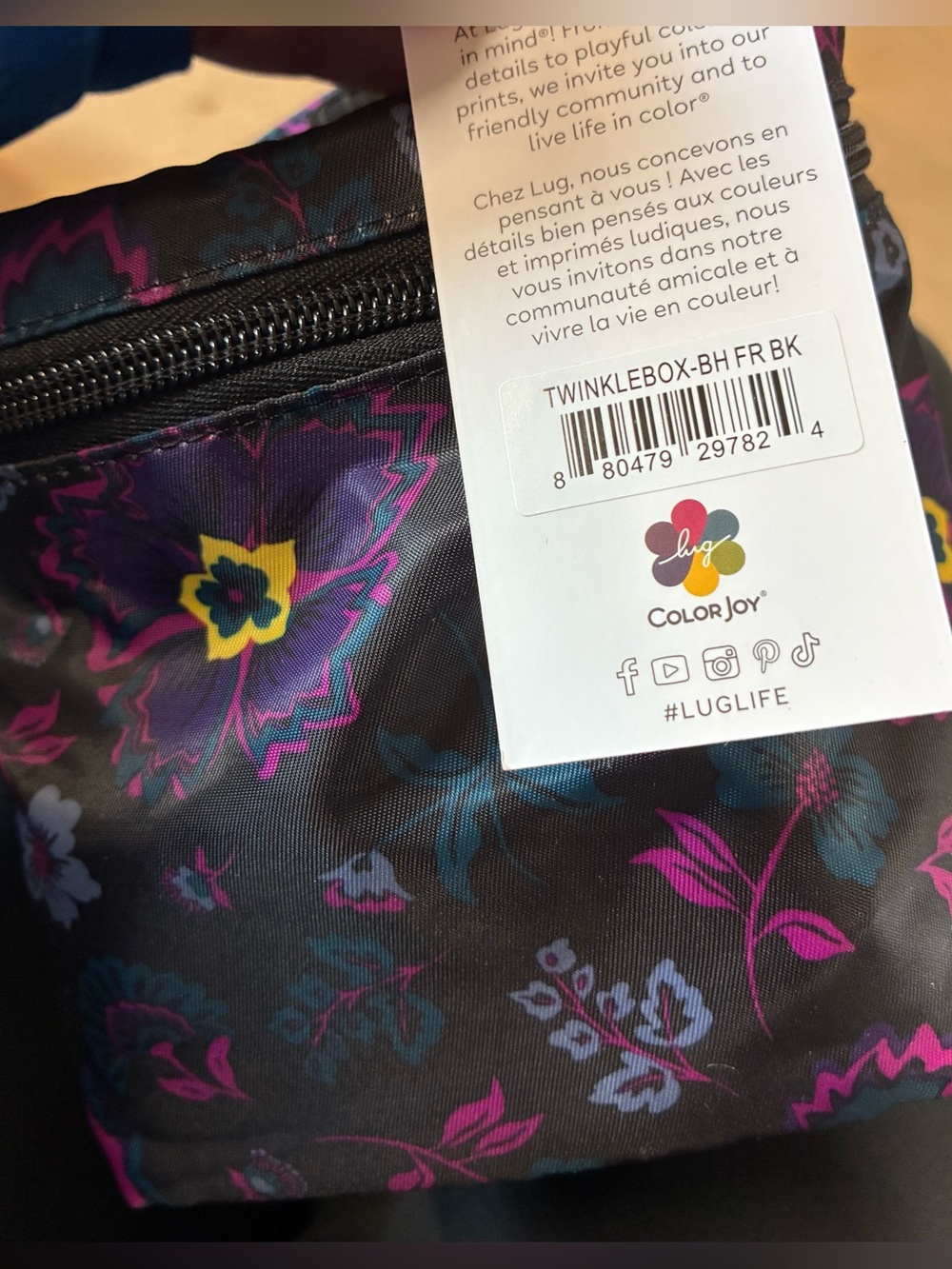 LUG Twinkle 3pc Sets -  Boho Floral Black NWT - Picture 4 of 4